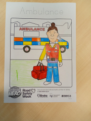 Road Safety Colouring Activity